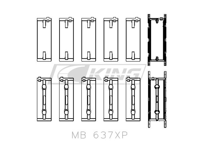 Hovedbilde King Bærelager BMW S85B50A (V10)